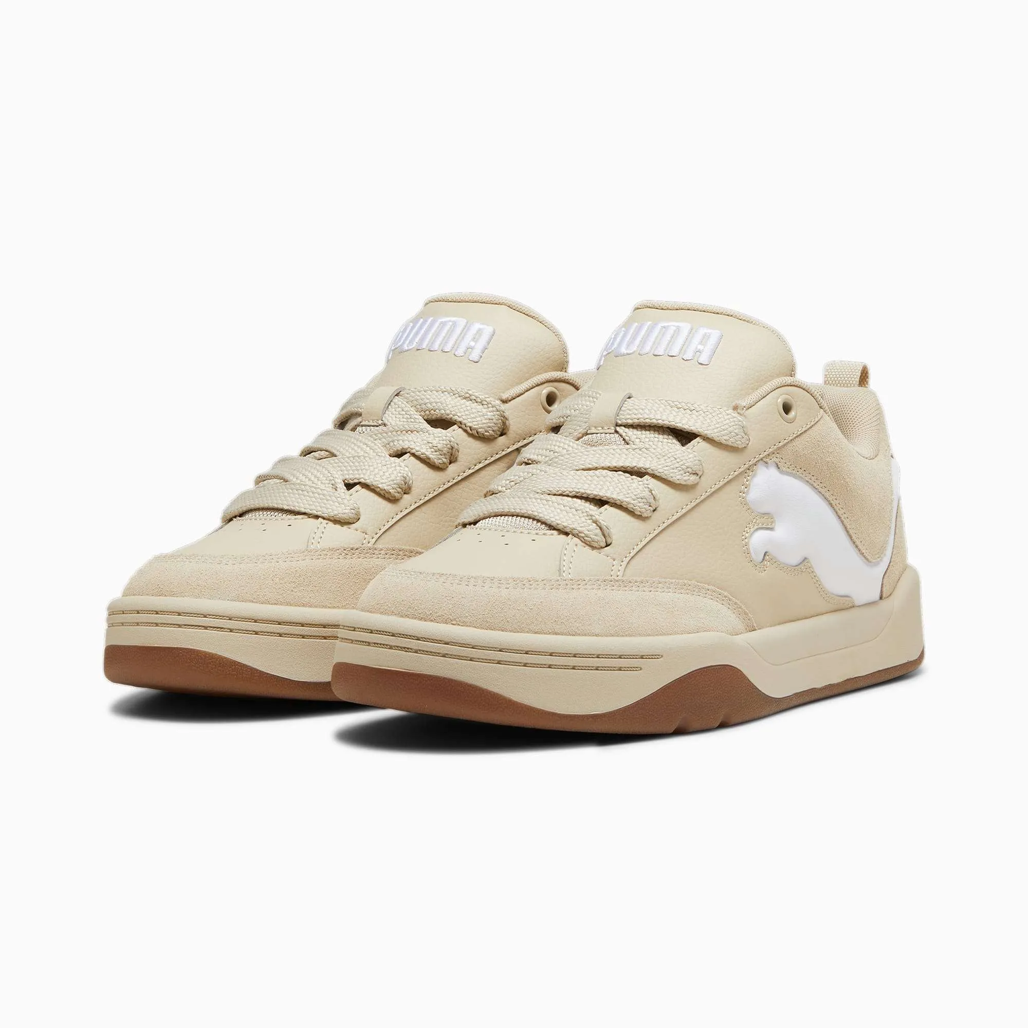 10001 PUMA Park Lifestyle Sneakers Beige White - Image 1