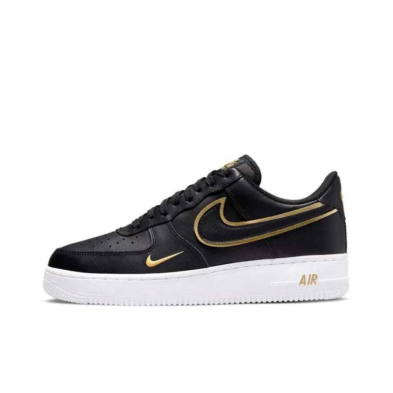 NikeAirForce1_07LV8LowBlackMetalicGold_2 Nike Air Force 1′ 07 LV8 Low Black Metalic Gold - Image 1