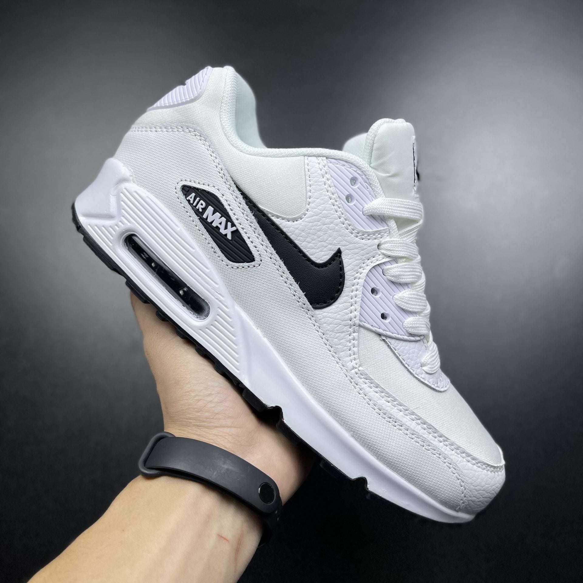 NikeAirMax90WhiteBlack_1 Nike Air Max 90 White Black - Image 1