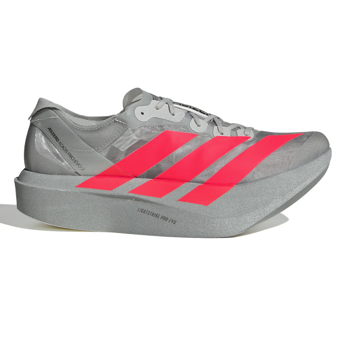 Unisex-adidas-Adizero-Adios-Pro-Evo-2-SilverMetallic_LucidRed_GreyTwo-JR7259 Adidas Adizero Adios Pro Evo 2 - Image 1