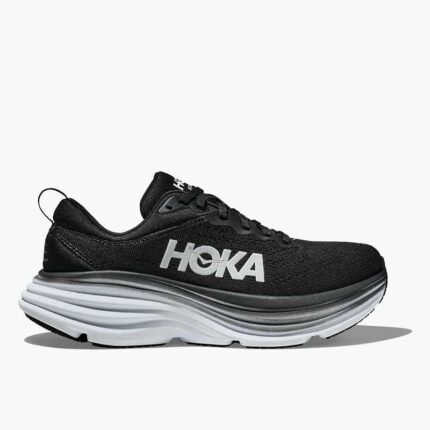 HOKA Bondi 8 Black & White