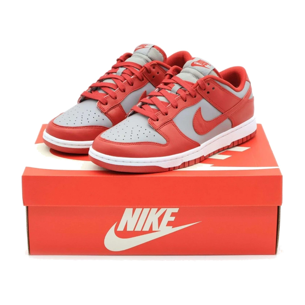 p31327-main Nike Dunk Low Retro UNLV Varsity Red Medium Grey White Orange - Image 1